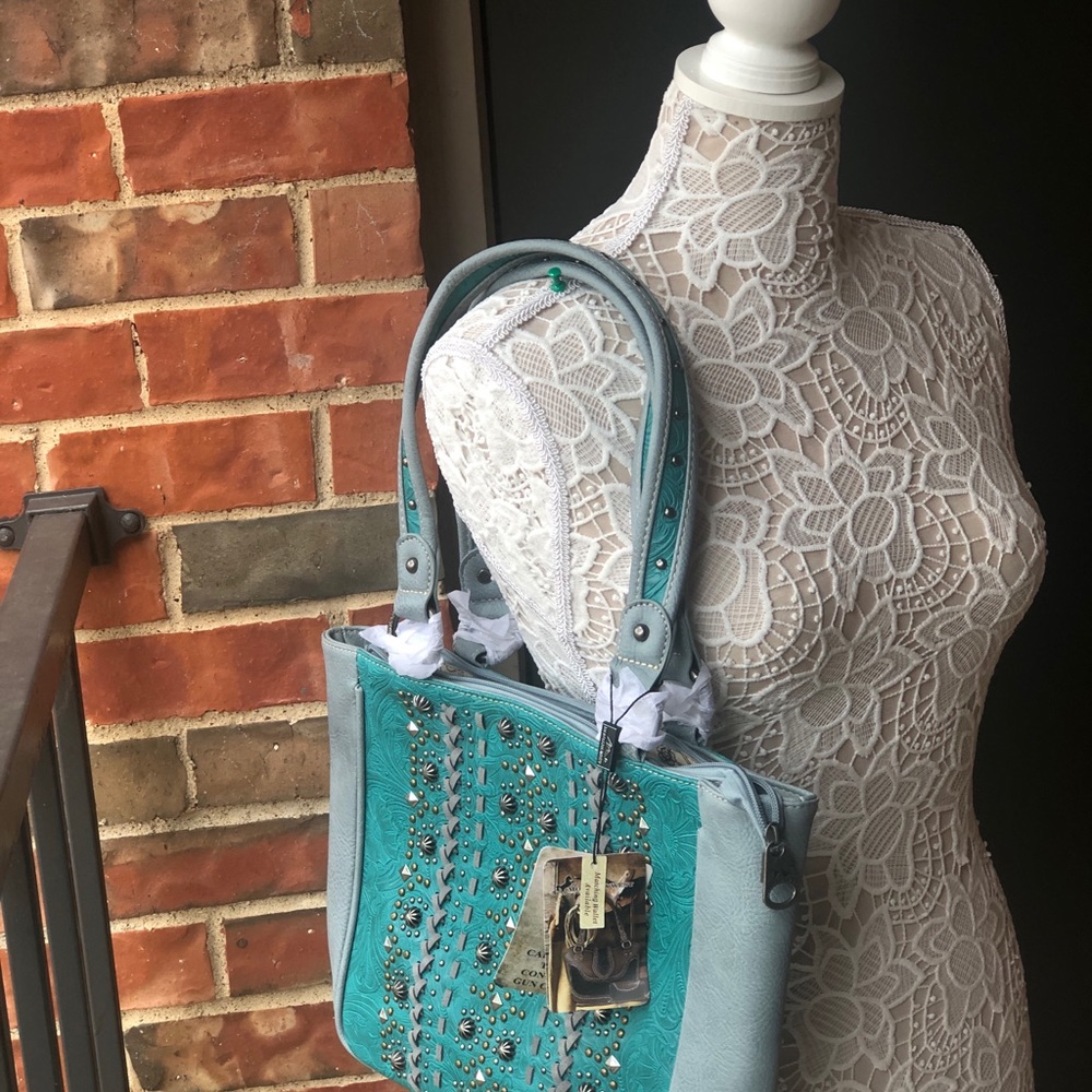 Montana West Embossed Collection Tote - Picture 5 of 6